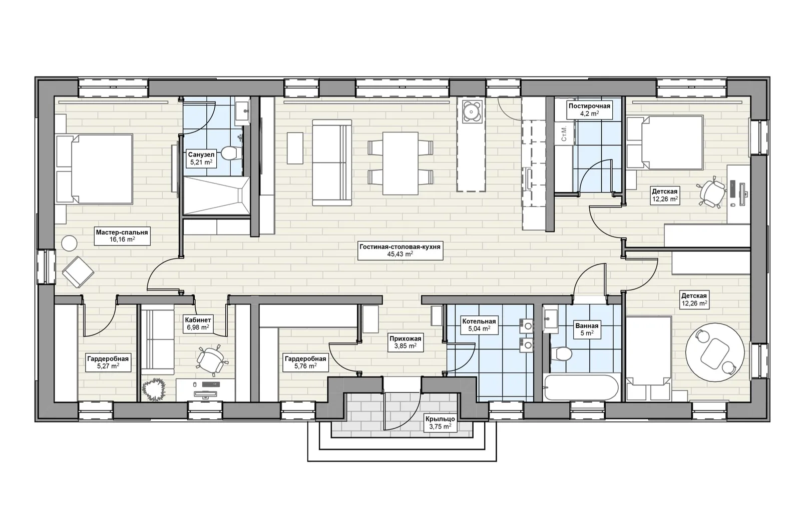Планировка 1-й этаж