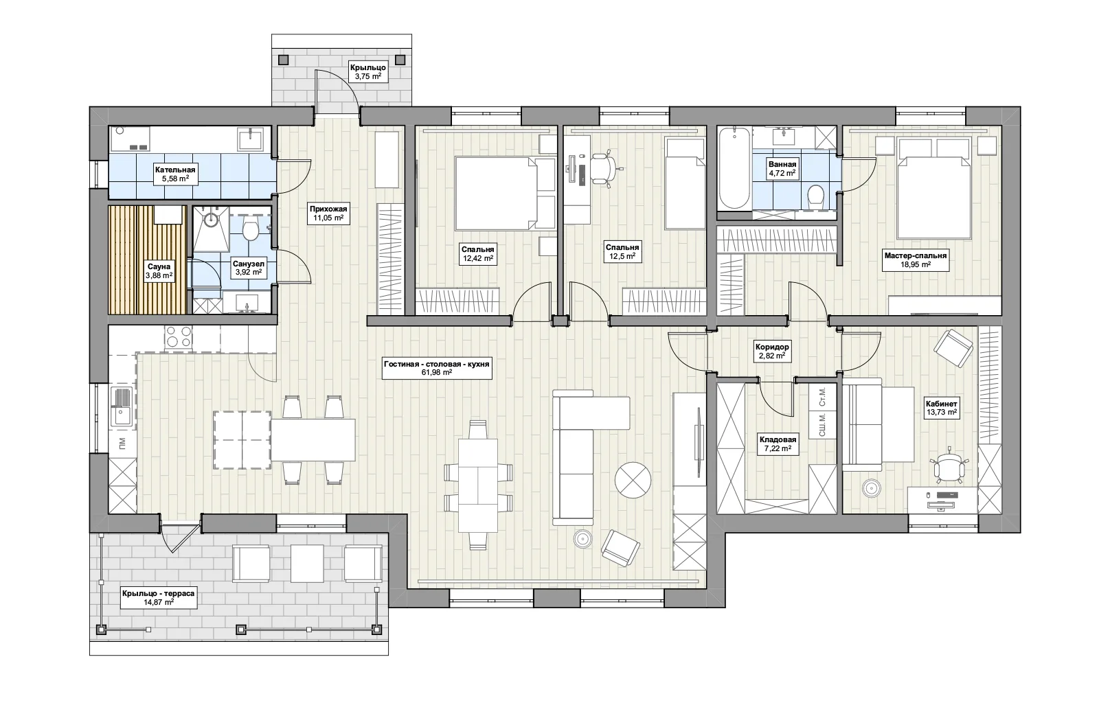 Планировка 1-й этаж
